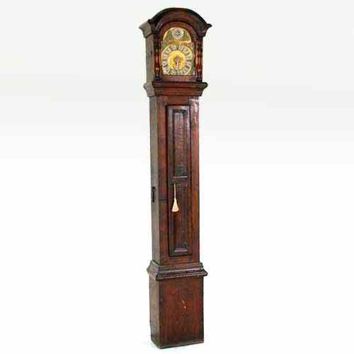 Appraisal: An Early Scandinavian Baroque Pine Grandfather Clock circa having an