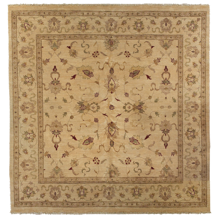 Appraisal: Agra rug c floral design on an ivory field ''