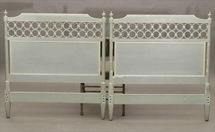 Appraisal: Pair of Directoire Twin-Sized Headboards