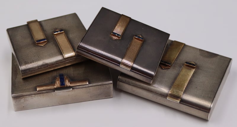 Appraisal: COLLECTION OF RAYMOND YARD KT GOLD AND STERLING Cases Includes