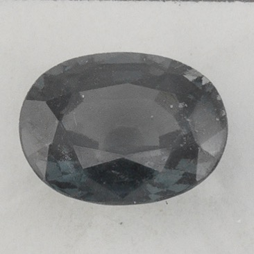 Appraisal: UNMOUNTED OVAL CUT CT GREY BLUE SPINEL CGL REPORT CS