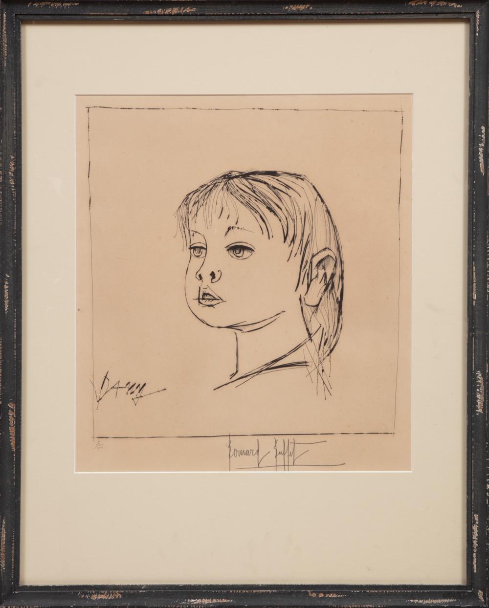 Appraisal: BERNARD BUFFET FRENCH - Bernard Buffet French - Dany drypoint