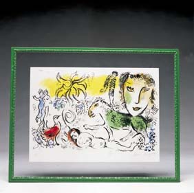 Appraisal: SIGNED CHAGALL LITHOGRAPH Marc Chagall Russian French - color lithograph