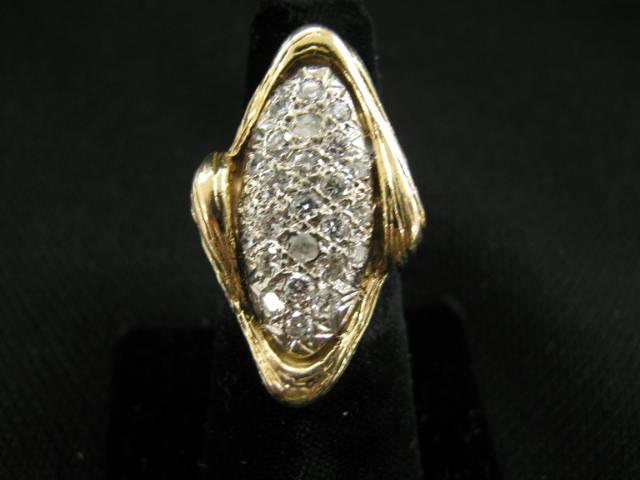 Appraisal: Diamond Ring carat of round gems SI clarity near colorless