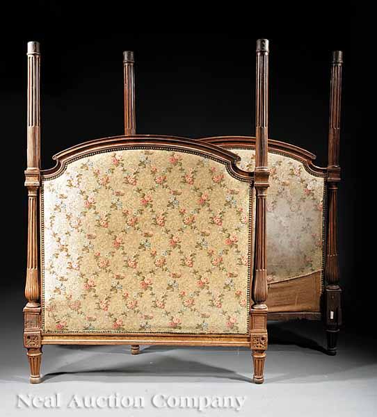 Appraisal: A Louis XVI Carved Walnut Lit d'Alcove late th c