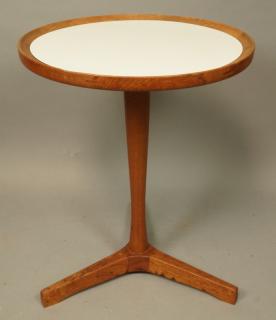 Appraisal: HANS C ANDERSEN Danish Teak Round Side Table Ins HANS