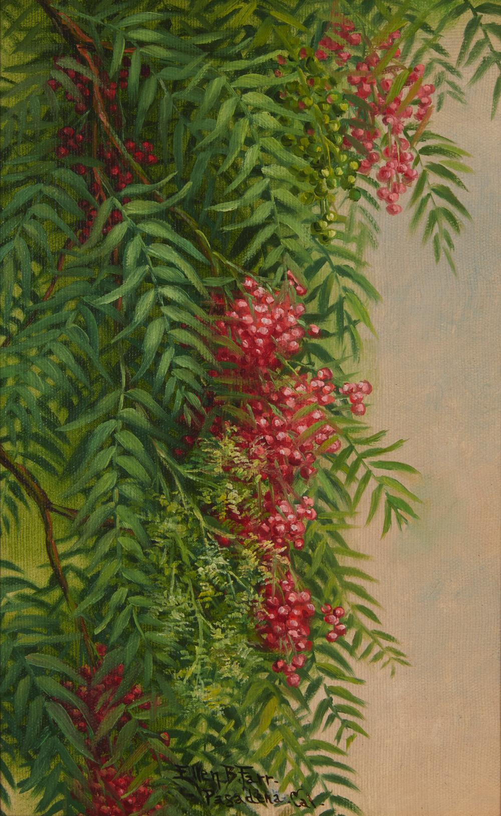 Appraisal: Ellen B Farr - Pasadena CA Pepper Tree Oil on