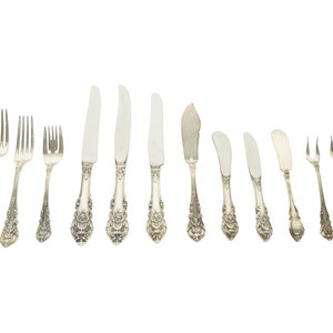 Appraisal: An American Silver Flatware Service R Wallace and Sons Mfg