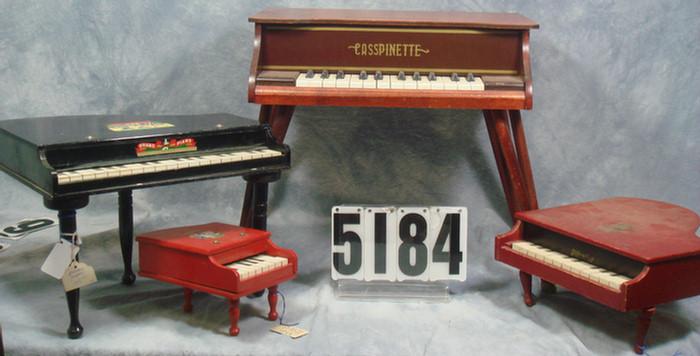 Appraisal: Toy Pianos lot Japan made Lantoy Casspinette and Schoenhut marked