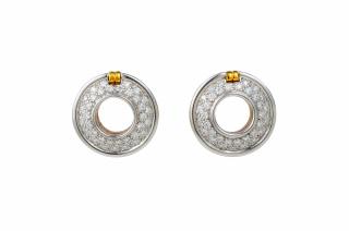 Appraisal: A Pair of Tiffany Co by Paloma Picasso Platinum Gold