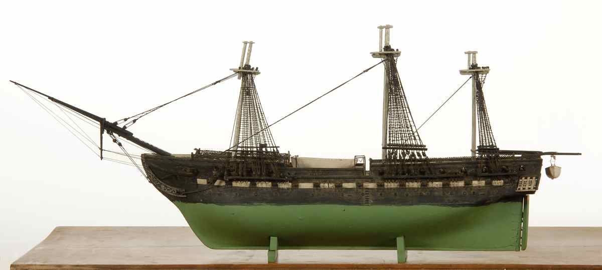 Appraisal: MODEL OF THE AMERICAN FRIGATE U S S CONSTITUTION Early