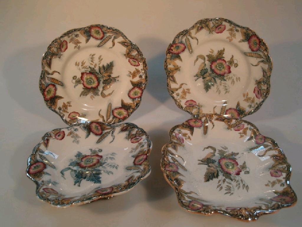 Appraisal: An early thC Davenport Ceres pattern part dessert service printed