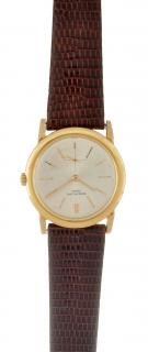 Appraisal: Patek Philippe Wrist Watch With Brown Leather Band Rolex Two