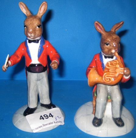 Appraisal: Royal Doulton Bunnykins Figures The French Horn Player DB And