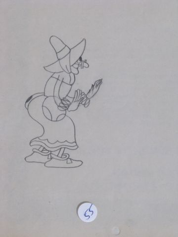 Appraisal: Iwerks Mother Goose production drawing from the UB Iwerks Studio