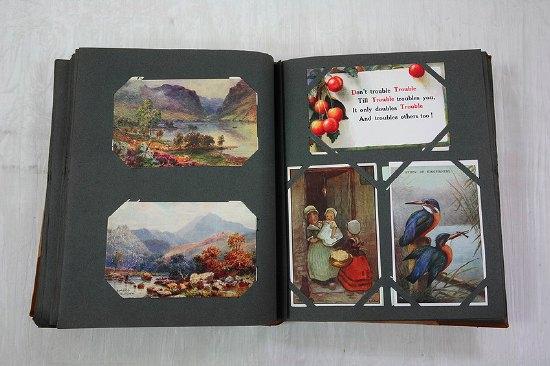 Appraisal: A collection of postcards in an Old Time album with