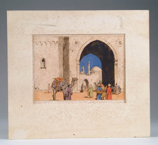 Appraisal: EDGAR L PATTISON European th Century AN EASTERN GATE Colored