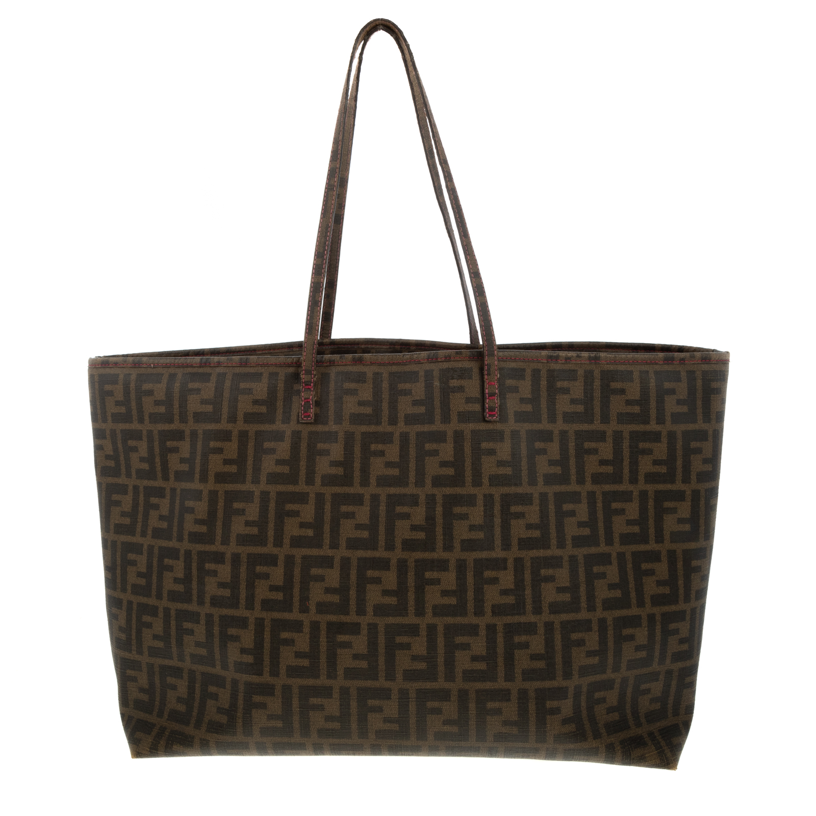 Appraisal: A FENDI MONOGRAM TOTE A brown and tan Monogram coated