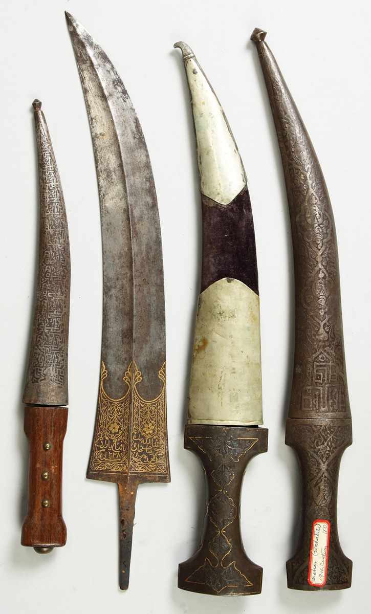 Appraisal: Group of Jamaya knives daggers Left to right Jamaya w