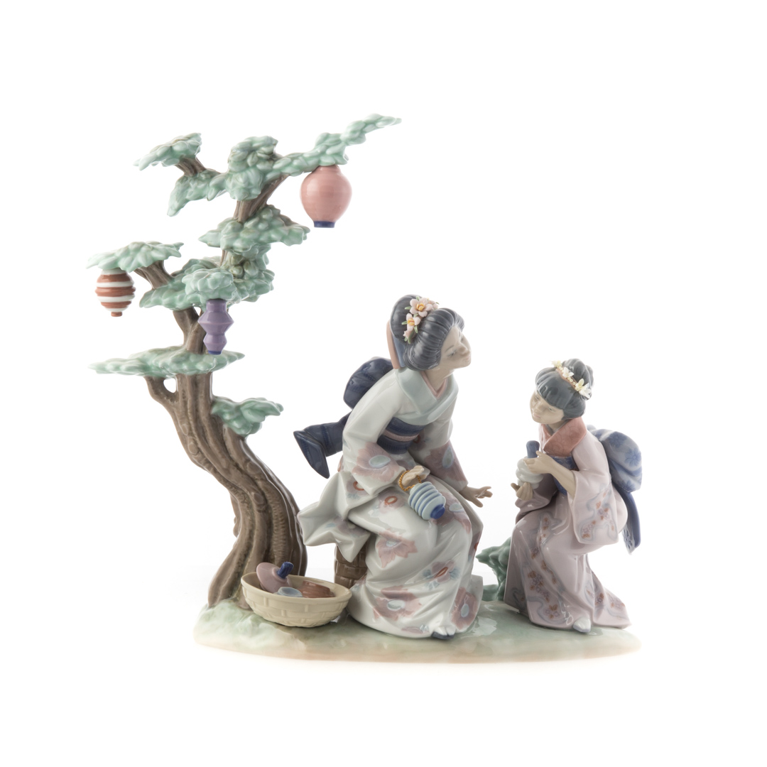 Appraisal: Lladro porcelain group A Mother's Way No in H with