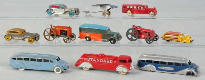 Appraisal: Lot of Diecast Tin Vehicle Toys Includes small Coca-Cola truck