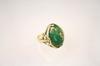 Appraisal: LADY'S RING - Arts Crafts period K gold and turquoise