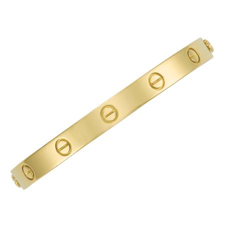 Appraisal: Gold Love Bangle Bracelet Cartier Estimate -