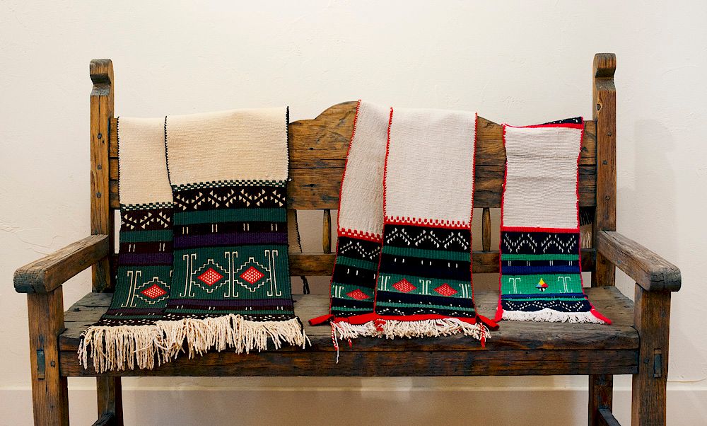 Appraisal: Hopi Three Weavings Two Dance Sashes Hopi Three Weavings Two