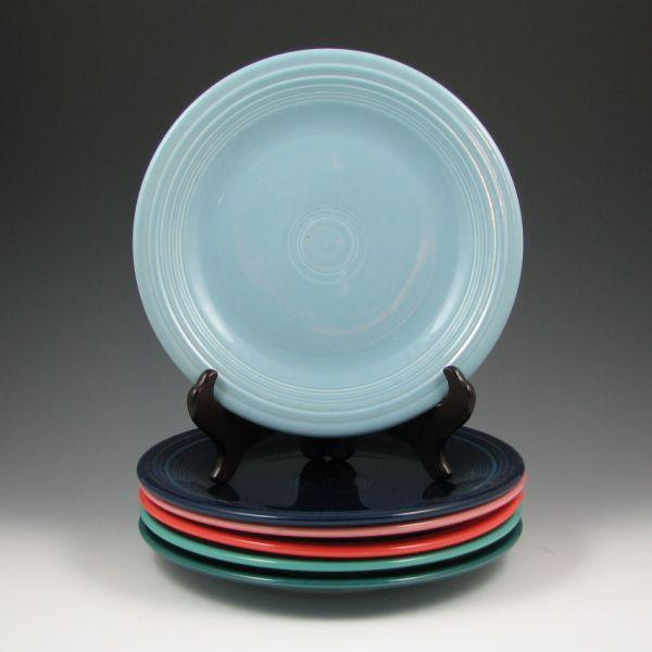 Appraisal: Twenty-one Fiesta dinner plates in assorted colors including Periwinkle Peacock