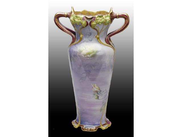 Appraisal: Royal Bonn German Floral Vase Description China GeneralCondition EXCELLENT Size