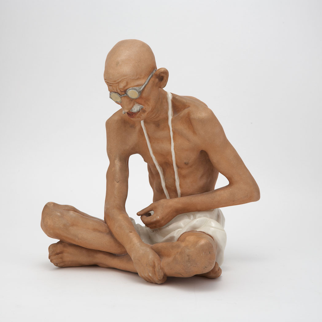 Appraisal: Royal Dux Ceramic Figure of Mahatma Gandhi The Indian freedom