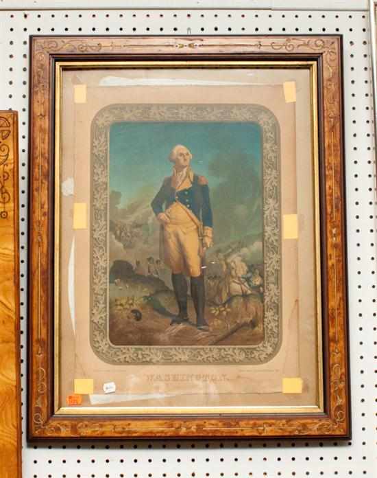 Appraisal: C Schuessele ''Washington'' P S Duval Philadelphia chromolithograph x in