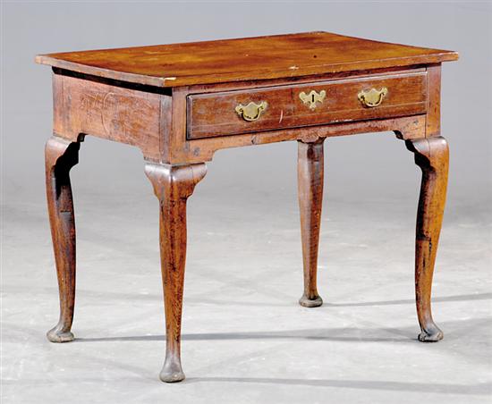 Appraisal: English oak side table th century rectangular form with single