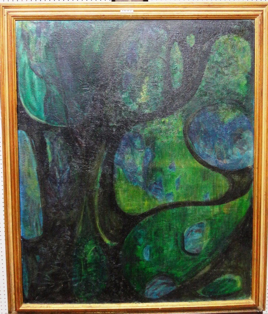 Appraisal: A Michelet th century Landscape Nualoy oil on canvas signed