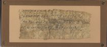 Appraisal: Fragment of a Letter On Papyrus A fragment of what