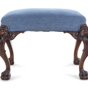 Appraisal: An Edwardian Carved Mahogany Foot Stool Late th Early th