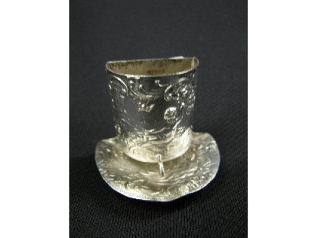 Appraisal: Dutch Sterling Miniature Lavabo maiden in the garden decor