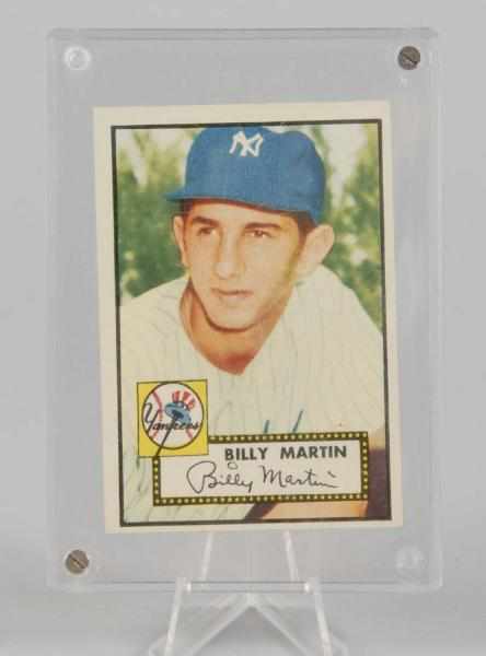 Appraisal: Topps Billy Martin Baseball Card Description No in a series