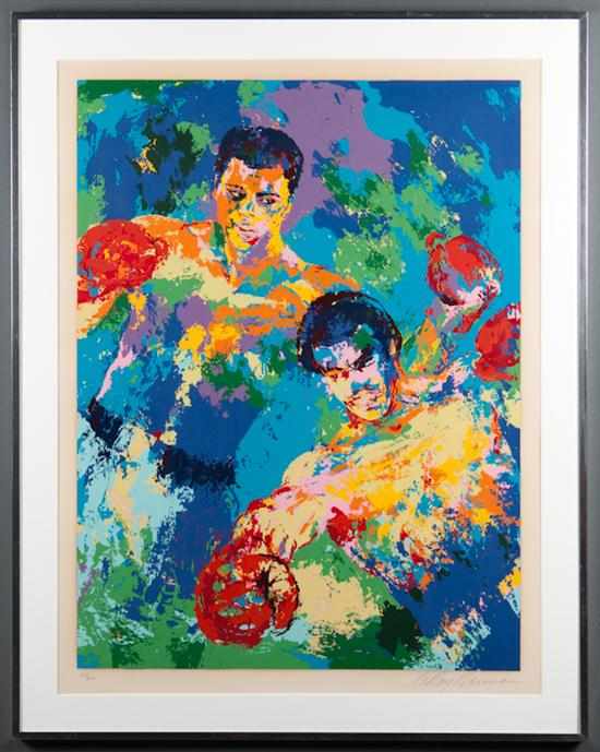 Appraisal: Leroy Neiman American b Boxing Match color screenprint ed signed