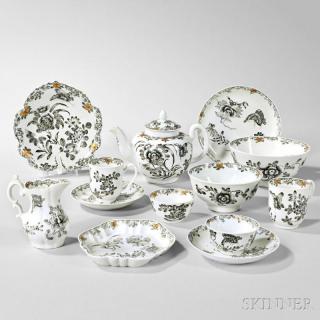 Appraisal: Export Porcelain Partial Tea and Chocolate Service China mid- th