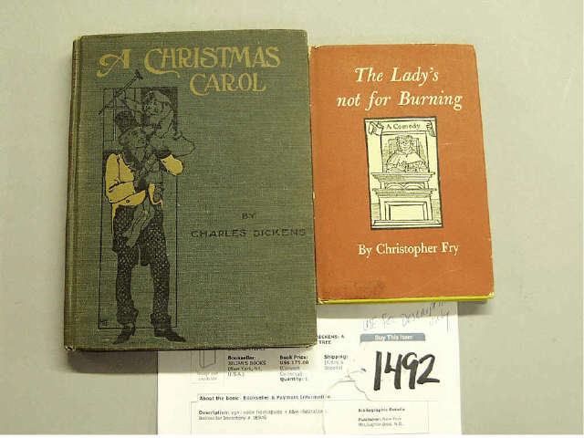 Appraisal: Collection of books including A Christmas Carol by Charles Dickens