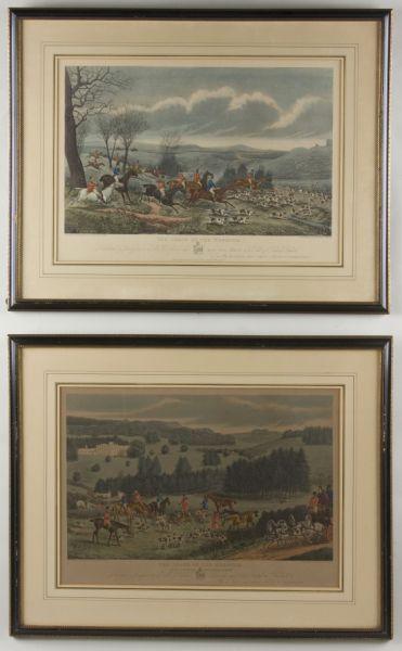 Appraisal: Two English Prints after Walter Perry Hodges th c handcolored