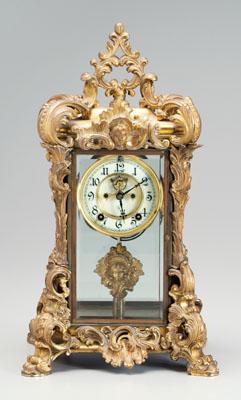 Appraisal: Ansonia baroque style clock scrolled decoration with female head pediment