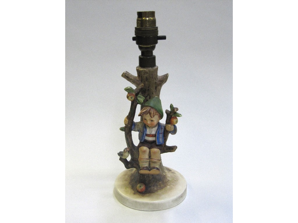 Appraisal: Hummel 'Apple Tree Boy' lampbase TMK