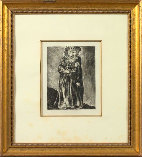 Appraisal: Marc Chagall Russian French - Recontre de Moise et d'Aaron