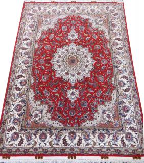 Appraisal: VERY FINE TABRIZ SILK CARPET VERY FINE TABRIZ SILK CARPET