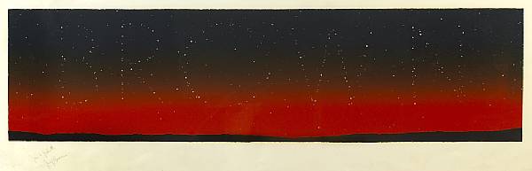 Appraisal: Edward Ruscha American born It's in the Stars E W