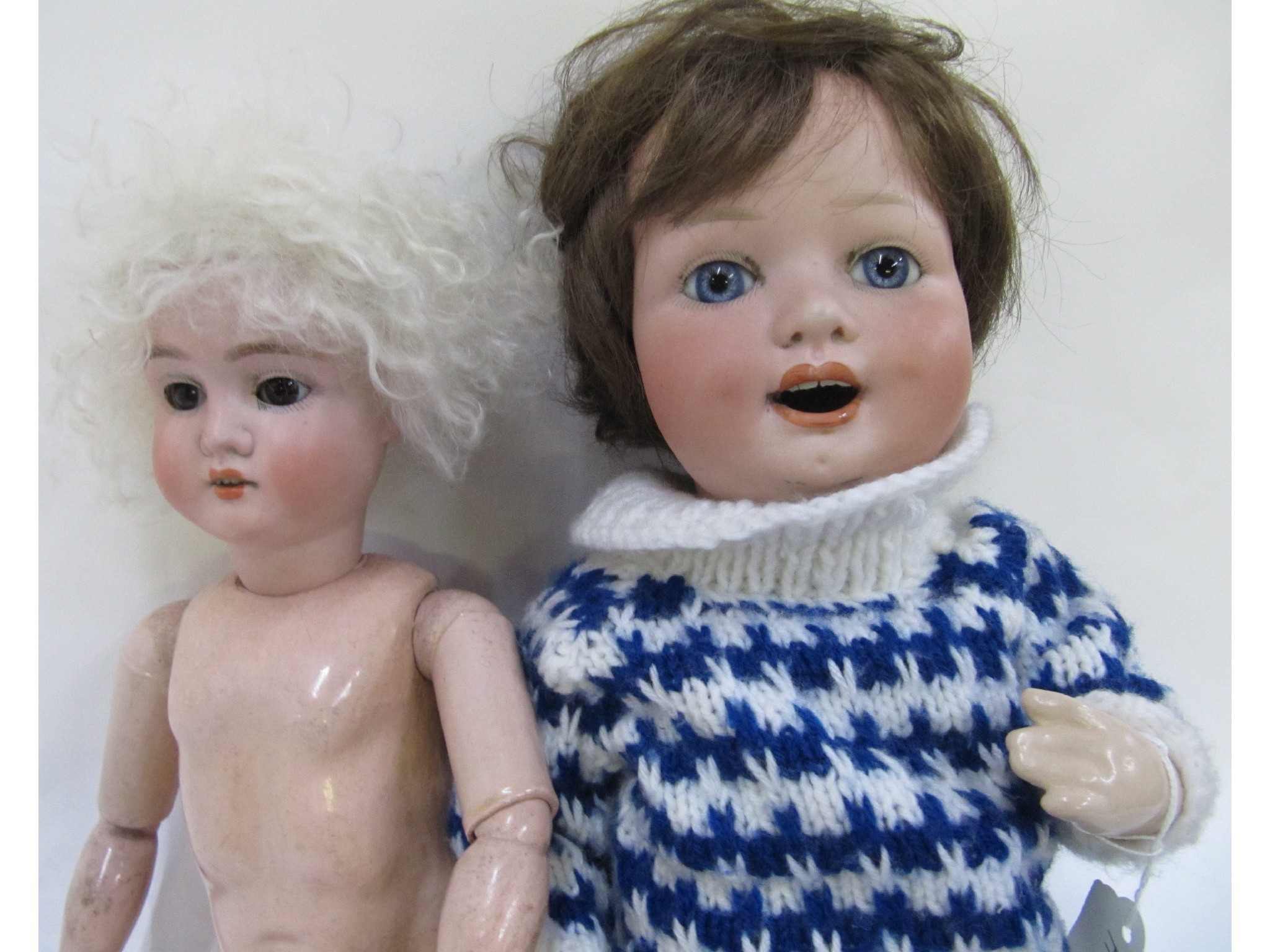 Appraisal: A lot comprising a Simon Halbeg doll and a Koppelsdorf