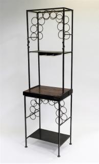 Appraisal: Matt Evald Johnson Industrial Art Steel Wine Rack MASSACHUSETTS b