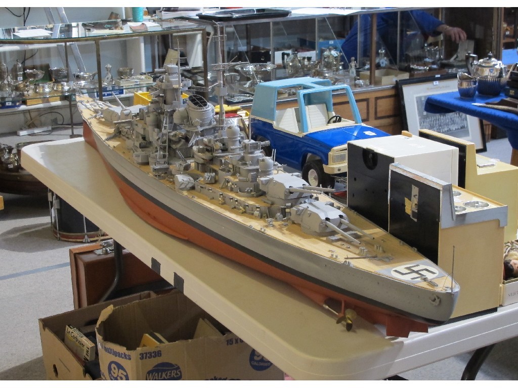 Appraisal: A scale model of the German Battleship Bismarck